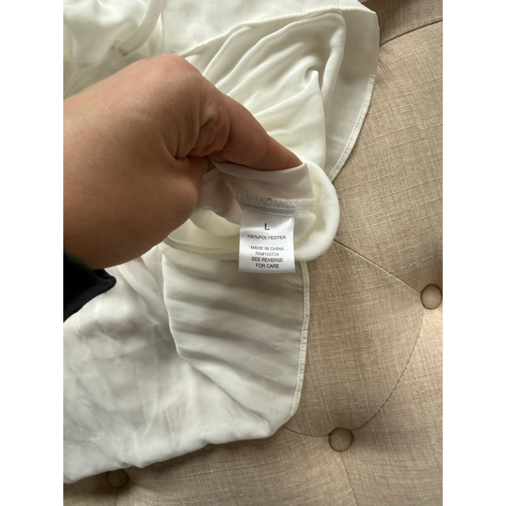 Women's hester & orchard White Pleated Blouse L - Picture 5 of 6